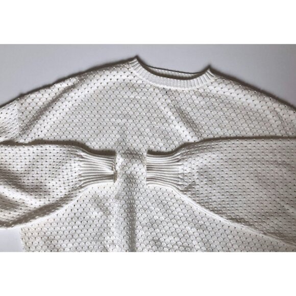 Lune Active Olly Crochet Sweater Marshmellow Size Small - Picture 5 of 8